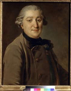 Portrett av grev Ivan Grigorievich Orloff (1738-1791) (greve Ivan Grigoryevich Orlov) - Maleri av Fjodor (Fyodor eller Fiodor) Rokotov (1735-1808), olje på lerret (59x47 cm), mellom 1762 og 1765 - State Tretyakov Gallery Moskva, Russland) av Fedor Stepanovich Rokotov