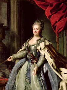 Portrett av Catherine II (1729-96) ca. 1770 (olje på lerret)