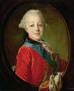 Portrett av Pavel Petrovich (1754-1801) 1761