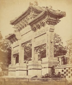 Bue i Lama-tempelet nær Pekin, oktober 1860 av Felice Beato