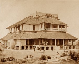 Banks House, Lucknow av Felice Beato