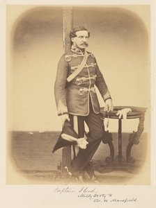 Kaptein Flood, militærsekretær for Sir W. Mansfield av Felice Beato