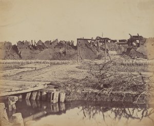 Eksteriør av North Fort Viser den engelske inngangen, 21. august 1860, 1860. av Felice Beato