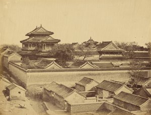 Første utsikt over Beijing sett fra Antin-porten, oktober 1860
