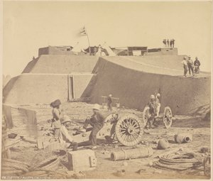 Hovedkvartersstaben, Pehtang Fort av Felice Beato