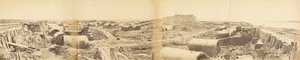Interiør av North Fort Taku etter fangsten 21. august 1860 av Felice Beato