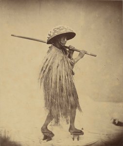 Japansk i Mackintosh, ca. 1865 av Felice Beato