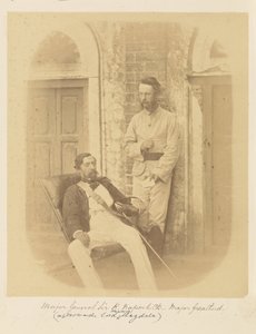 Generalmajor Sir R. Napier, K.C.B., og major Greatherd av Felice Beato