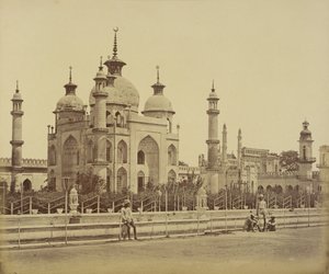 Moske i Hussainabad Imambara av Felice Beato