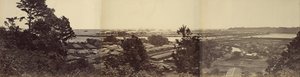 Panorama, Yokohama fra Governors Hill av Felice Beato