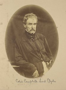 Portrett av Sir Colin Campbell Lord Clyde, øverstkommanderende i India av Felice Beato