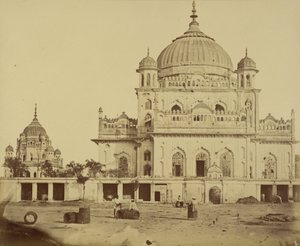 Liten moske i Kaiserbagh av Felice Beato