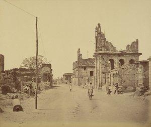 The Cawnpore Road, Lucknow av Felice Beato