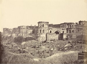 Mucha Bawn, eller den gamle citadellet i Lucknow av Felice Beato