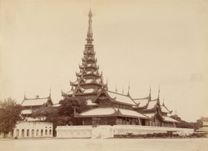 The Palace Mandalay (sentrum av universet) av Felice Beato
