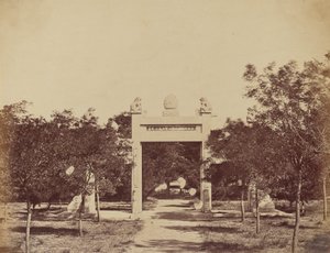 Grav nær Palichian, åstedet for begynnelsen av angrepet 21. september 1860 av Felice Beato