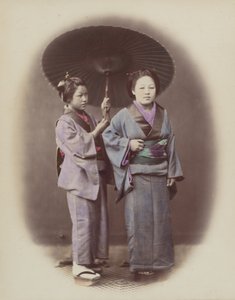 Ung dame og tjener, 1868. av Felice Beato