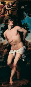 The Martyrdom of St. Sebastian Maleri av Felice Riccio dit Brusasorzi (1539-1605) Privat samling fra 1500-tallet av Felice Brusasorci