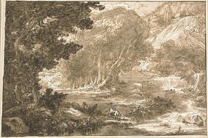 Angelica Resting Under a Tree, fra Orlando Furioso av Felice Giani