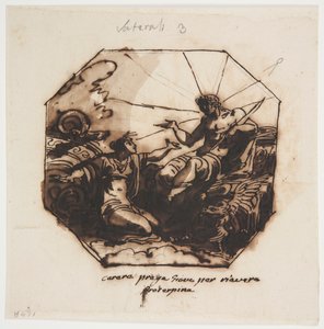 Ceres ber Jupiter om Return of Proserpina av Felice Giani