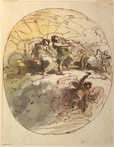Phaeton byr Apollo farvel av Felice Giani