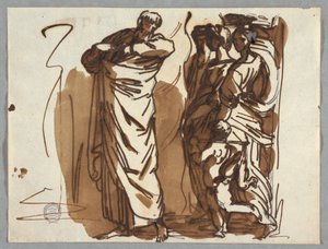 Saint Paul and Figures, etter Raphael av Felice Giani