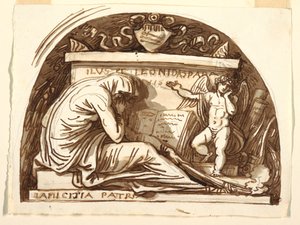 Gravmonument for Leonida Spada av Felice Giani