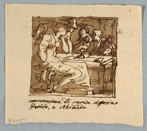 Sokrates, Perikles, Alkibiades, Aspasia i diskusjon