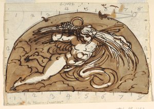 Sommer, Lunette for Ceiling, Octagonal Room, Palazzo Milzetti, Faenza av Felice Giani
