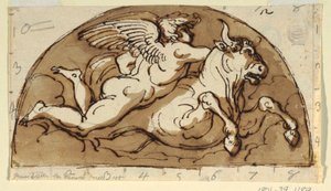 Tarus, Lunette for Ceiling, Octagonal Room, Palazzo Milzetti, Faenza av Felice Giani