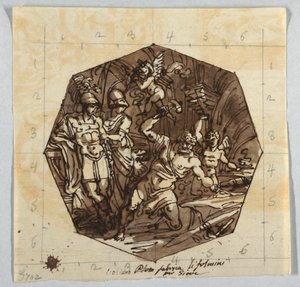 Vulcano smir Thunderbolts of Jove av Felice Giani