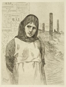 Streiken (Kullbrennerkvinnen) av Félicien Rops