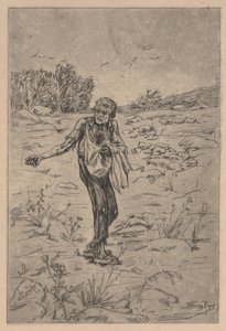 Lignelsens sår (etsing) av Félicien Rops
