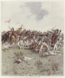 Et slag i den franske revolusjonskrigen av Felicien baron de Myrbach Rheinfeld