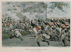 Forsvar av kornmagasinet i Essling av Felicien baron de Myrbach Rheinfeld