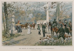 Møtet mellom Napoleon og Pius VII i Fontainbleau av Felicien baron de Myrbach Rheinfeld