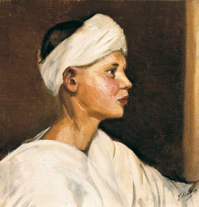 Hode for en ung myr (olje på lerret, første halvdel av 1900-tallet)