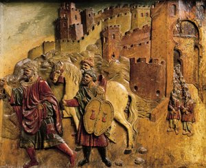 Boadbil siste muslimske konge forlot Granada i 1492 etter å ha overlevert nøklene til byen av Felipe Bigarny or Vigarny