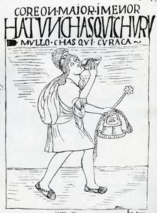 desember, måneden for solgudsfestivalen av Felipe Huaman Poma de Ayala