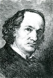 Charles Baudelaire (1821-67) (gravering) (s/hvitt foto) av Felix (after) Bracquemond