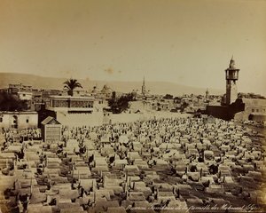 Album "Damas et Baalbek": Mohammeds familiekirkegård i Damaskus av Félix Bonfils