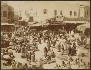 Basar i Jaffa av Félix Bonfils