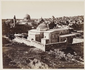 St. Anne-kirken, oversikt over Jerusalem #255 av Félix Bonfils