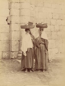 Kvinnene fra Siloam, Palestina av Félix Bonfils