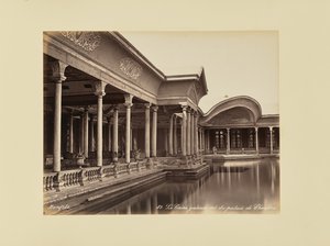 Kairo, indre gallerier i Shubra-palasset av Félix Bonfils