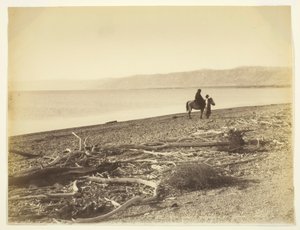 Dødehavet og Judea-fjellene. Palestina (Dødehavet og fjellene i Judea, Palestina) av Félix Bonfils