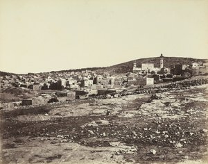 Panoramautsikt over Hebron av Félix Bonfils