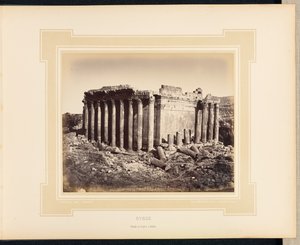 Syria: Jupitertempelet i Baalbek av Félix Bonfils
