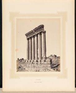 Syria: Soltempelet i Baalbek av Félix Bonfils