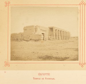 Tempelet i Kurnah av Félix Bonfils